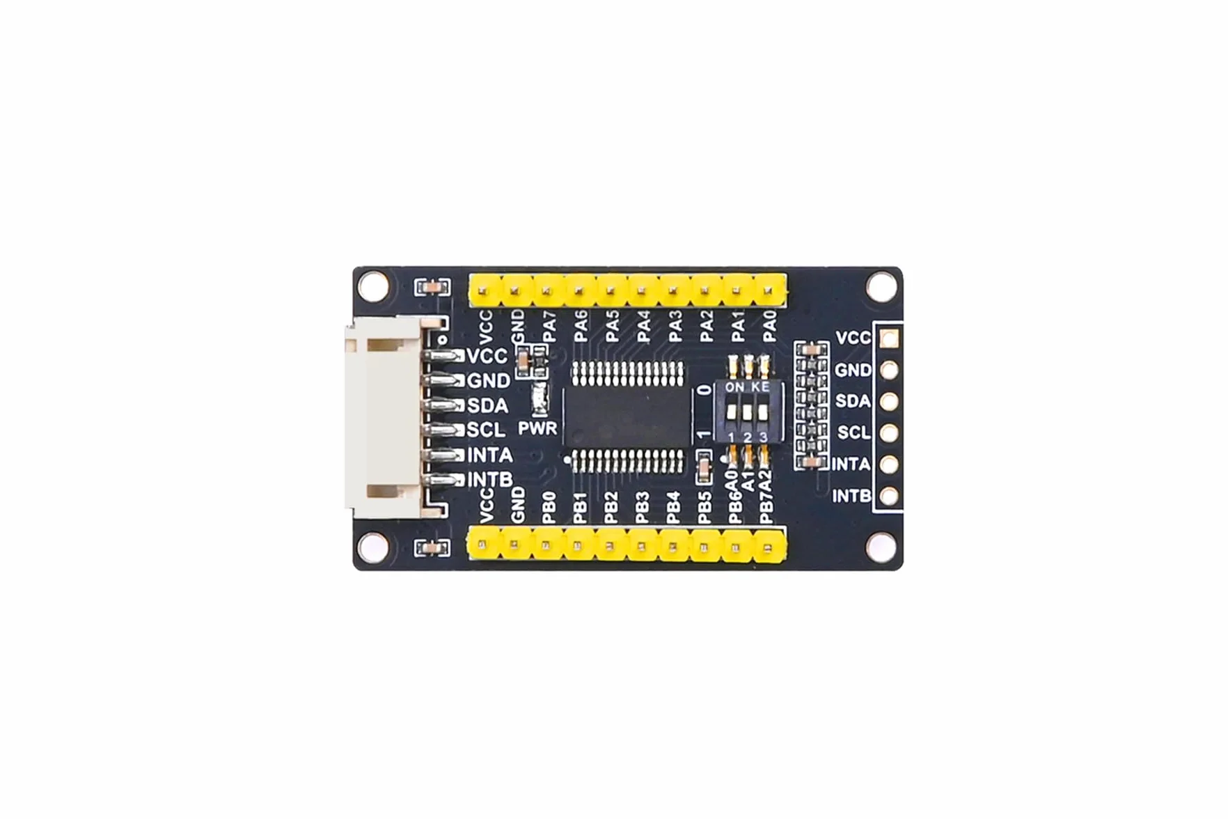 MCP23017 IO Expander Module I2C Interface Expands 16 I/O Pin for Ardui/Stm32/Raspberry Pi Zero W Zero WH 2B 3B 3B + 4B, 3.3V e 5V livelli, 3-Digit DIP Switch