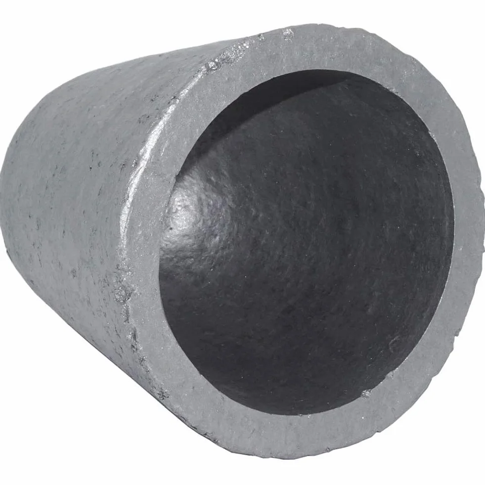 Crogiolo di Grafite, raffinazione della Fusione di Metalli Dorati for lingotti di ghisa (12 kg di Rame o 4 kg di Alluminio)