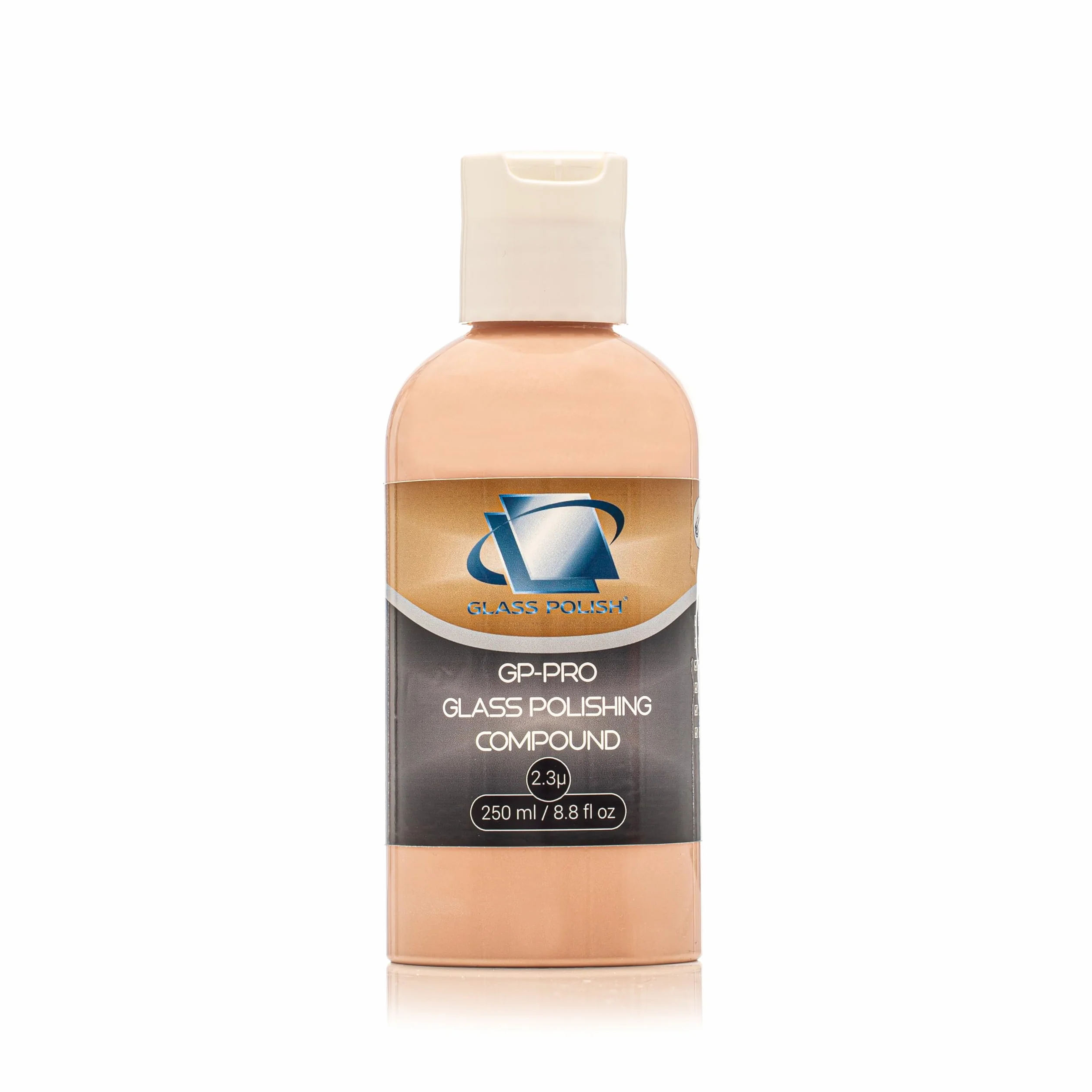 Glass Polish - 250ml Composto Lucidante per Vetri - Pasta di Ossido di Cerio Extra Concentrato per Lucidatura Professionale di Tutte le Superfici in Vetro - 2,3 Micron