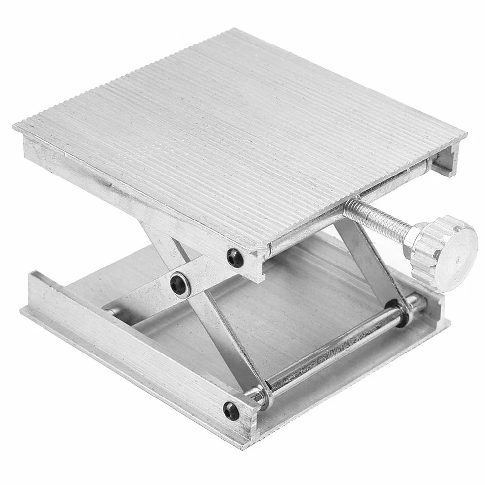 Piattaforma di Sollevamento Laboratorio Supporto Regolabile per Livello Universale per Strumenti di Misurazione, Lega di Alluminio, 90 * 90 Mm
