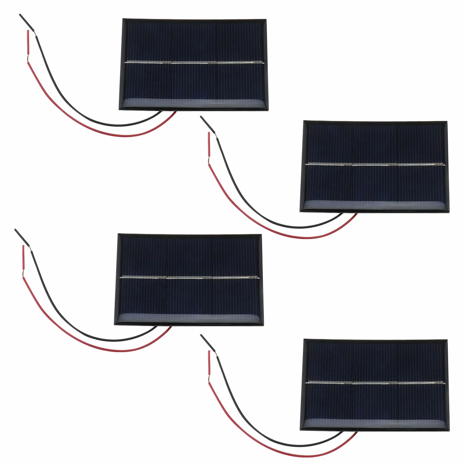OTOTEC 4pcs Micro Pannelli Solari Fotovoltaici 60x80mm 1.5V 0.65W Miniatura Pannelli Solari Celle Fotovoltaiche Giocattoli di Luce Solare per Energia Solare FAI DA TE Home Science Progetti
