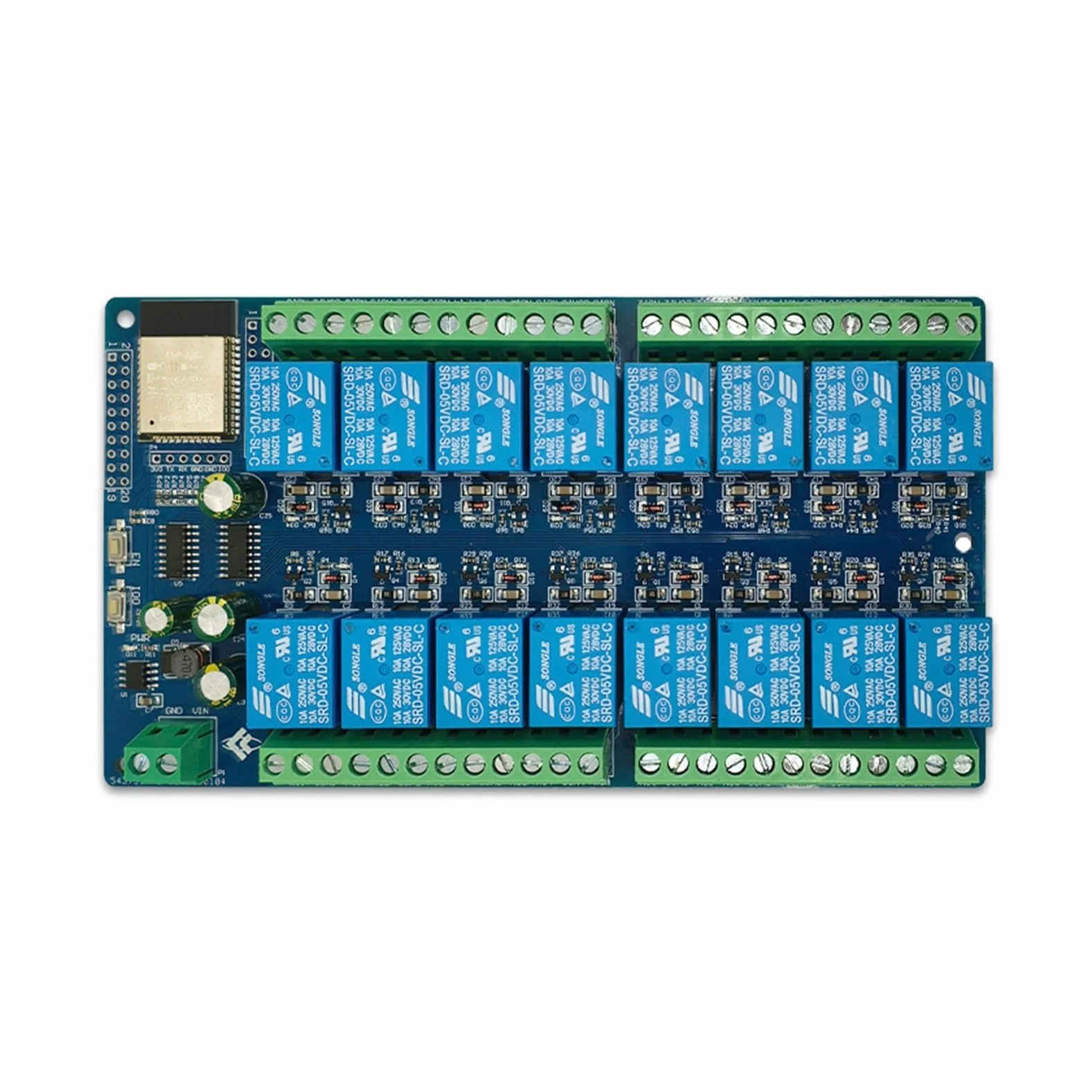 Modulo relè PLC Alimentatore DC5V ESP32 Scheda di sviluppo modulo relè a 16 canali ESP32