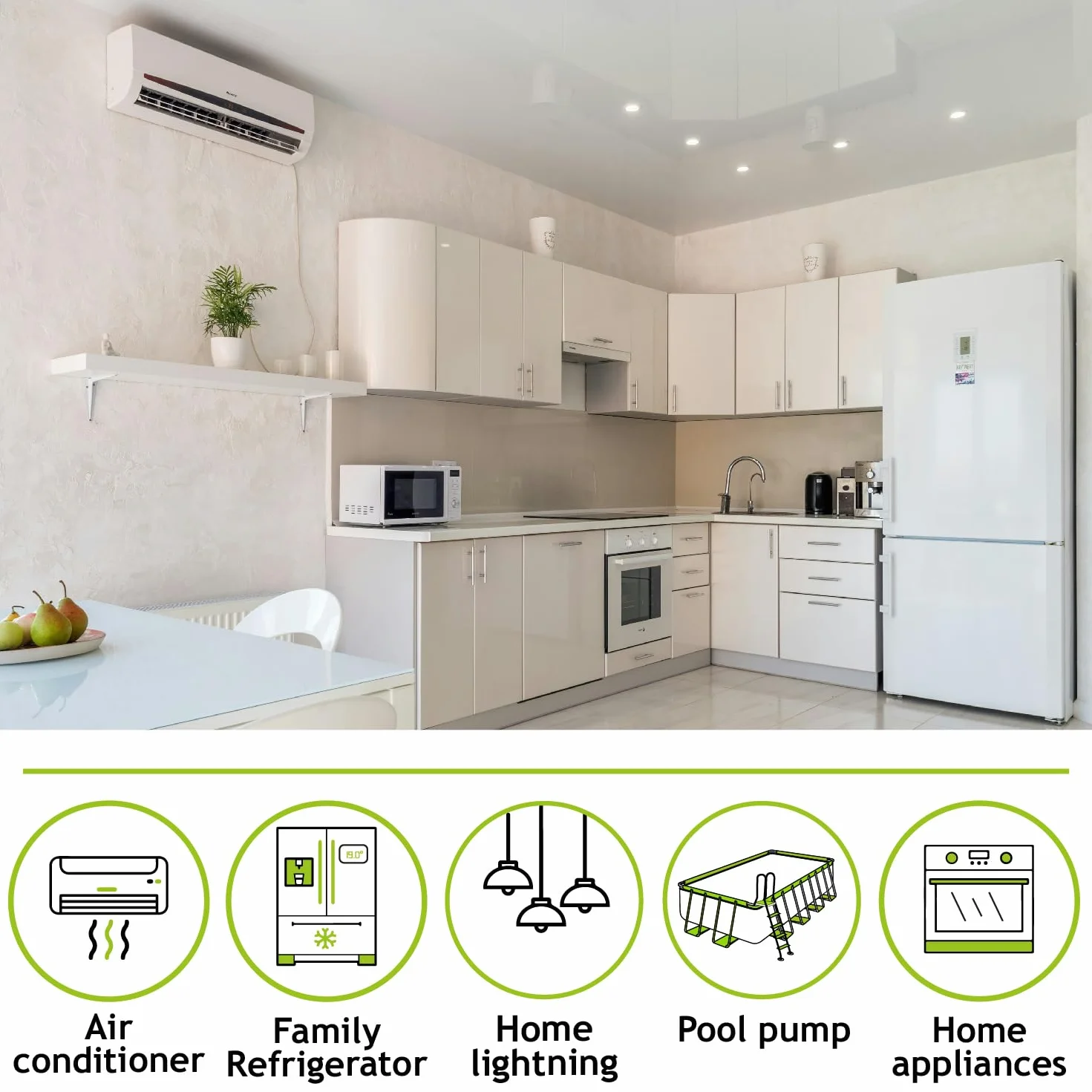 Tecnoware Power Systems - Inverter Ibrido Solare 5500VA, Onda Sinusoidale Pura, MPPT Controller, Caricabatterie Intelligente, Software di Gestione, Alimentazione Continua, Bianco, 5500VA