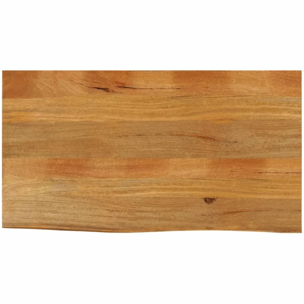 vidaXL Piano Tavolo Bordi Vivi 110x60x2,5cm Legno Massello di Mango