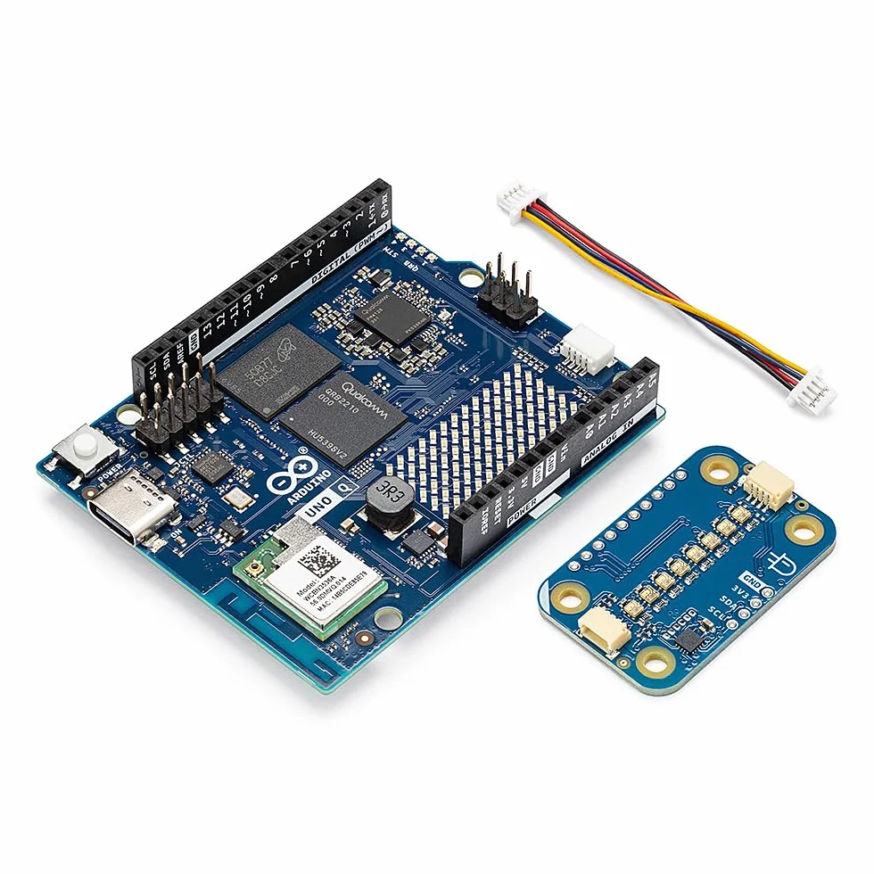 Arduino® UNO™ Q 4GB Modulino® Pixels Bundle: Feedback Visivo ad Alta Densità e Display RGB