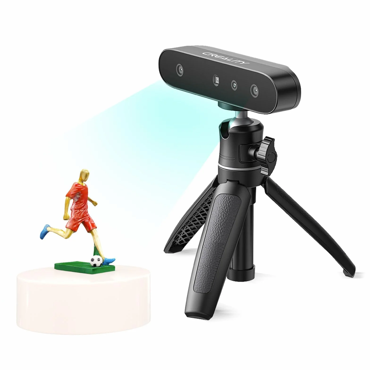 Creality CR-Scan Ferret SE - Scanner 3D per Stampa 3D, 0.1 mm Precisione Scanner da Tavolo con Tracciamento Anti-Shake, 24 Bit Full-color, 30 FPS (Velocità Scansione) per Windows macOS
