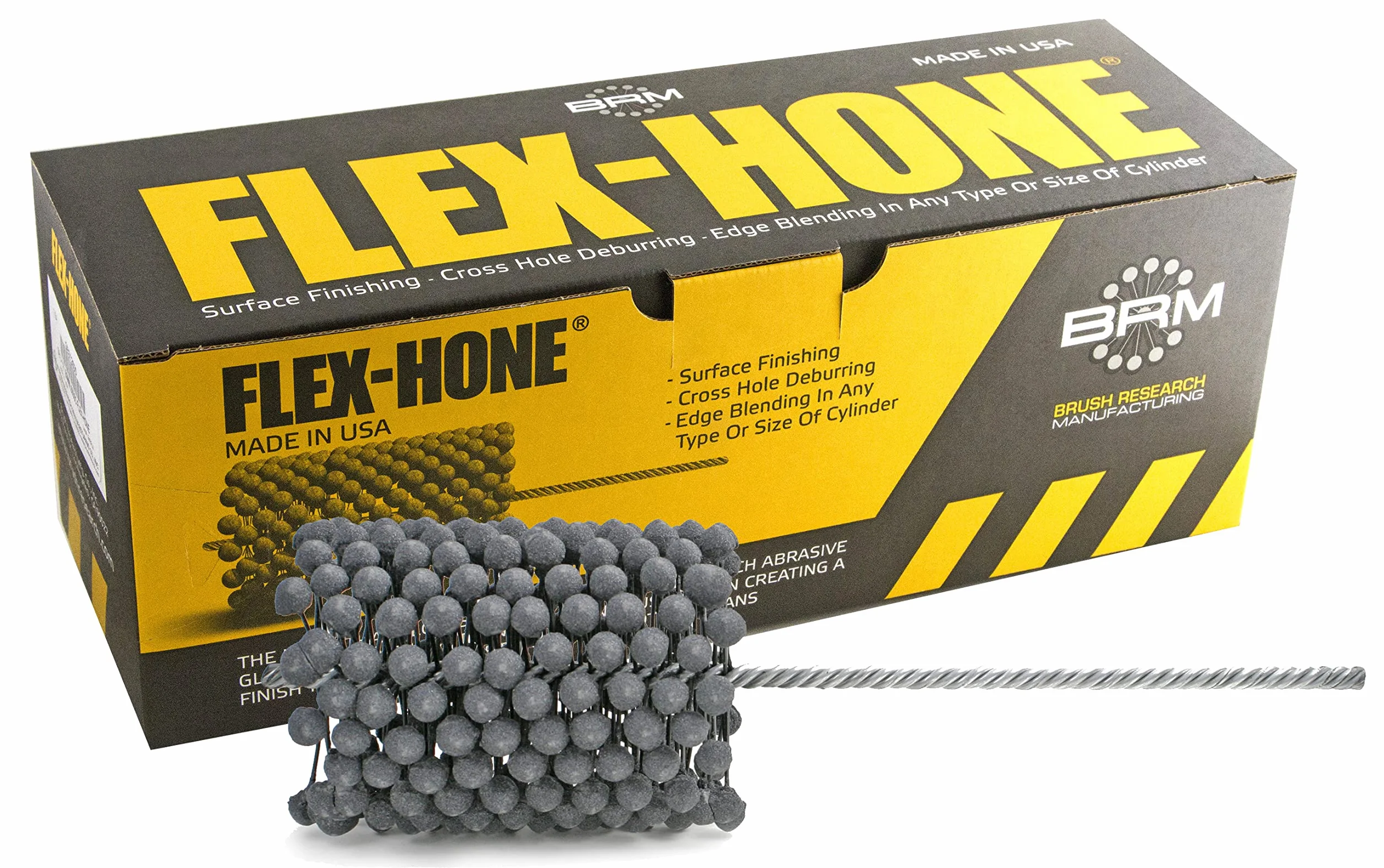 Brush Research Flex-Hone Cylinder Hone, GBD Series, Silicon Carbide Abrasive, 3-3/4" (95 mm) Diameter, 240 Grit Size