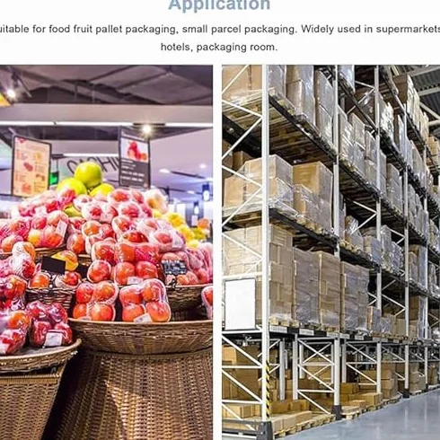 Macchina avvolgitrice manuale di film estensibile - Dispenser di film a mano per imballaggio, strumento di avvolgimento pallet per magazzino e conservazione degli alimenti