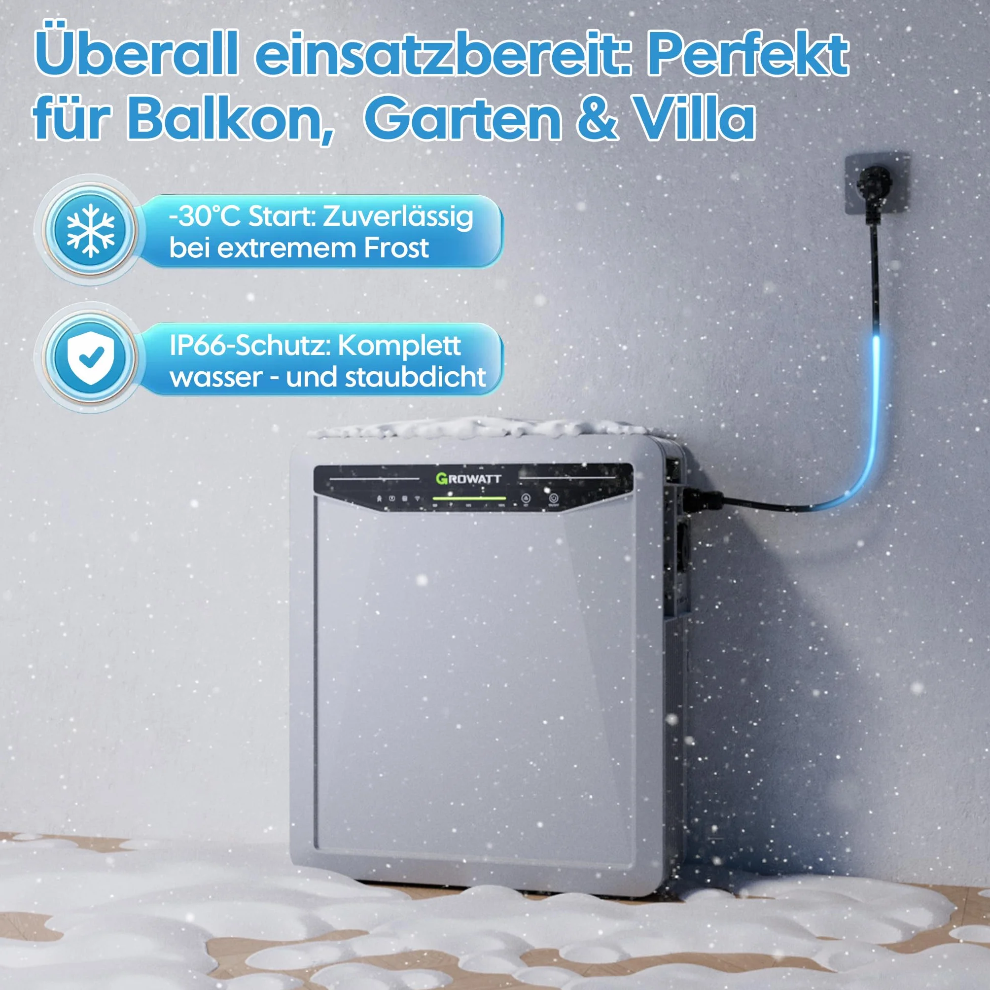 Marstek Venus-E 5,12 kWh memoria centrale elettrica da balcone AC accoppiata solare all-in-one