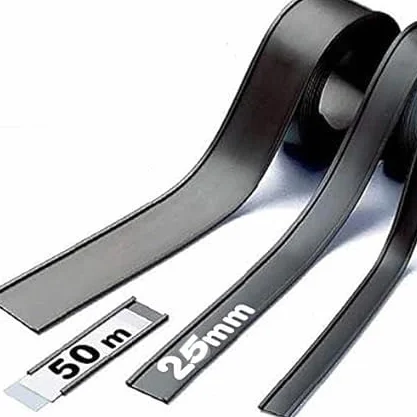 Profili magnetici per scaffalature o superfici metalliche di qualità industriale - Profili C/Etichette magnetiche larghezza 25 mm - venduto per 50 m rotolo