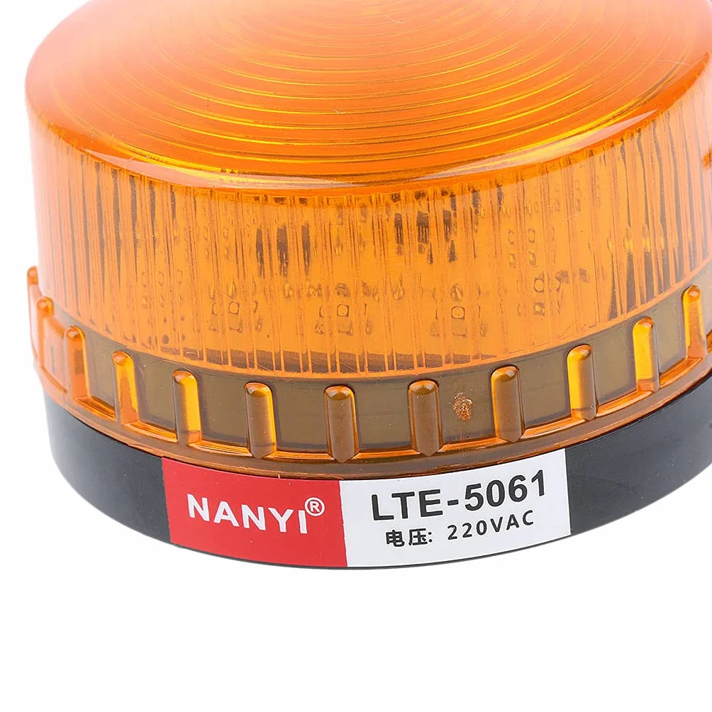 2 Pezzi Spia Luminosa Emergenza Faro LED Stroboscopico Lampeggiante 220V