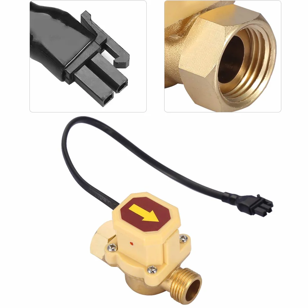 Flussostato Automatico G1/2-G1/2 Pompa Dell'acqua Sensore di Flusso Regolabile 0.6Mpa 220V 1.5A