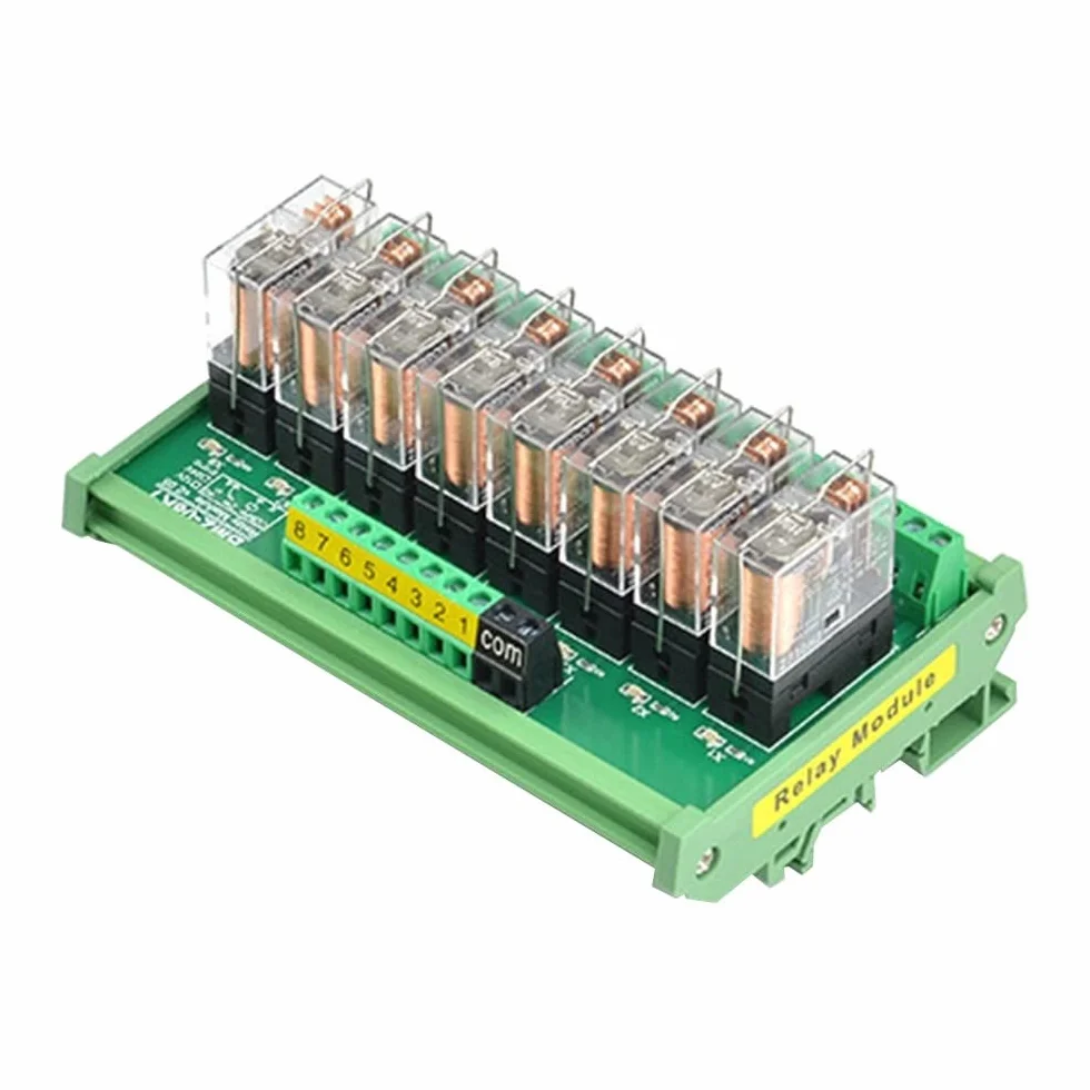 Modulo relè G2R1, BMZ-K1 DC 24 V 16 A 8 canali, modulo relay isolante, scheda amplificatore di segnale PLC rimovibile da 35 mm