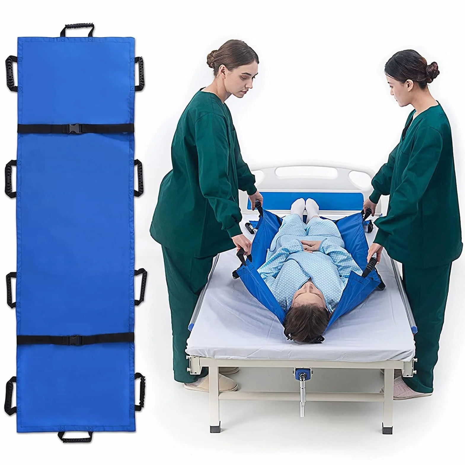 Barella A Cucchiaio Di Emergenza, Barella Pieghevole Con 12 Maniglie, Semplice Trasporto Morbido, Barella Da Trasporto Portatile, Per Lavori Di Emergenza Domestici, Barelle Mediche