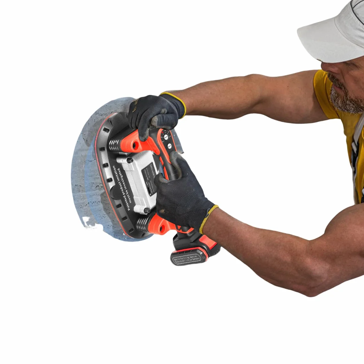 2 in 1, vibratore per piastrelle e ventosa, 21 V, potenza di aspirazione 80 kg, dispositivo vibrante a 6 marce, per piastrelle, vetro/marmo, ventosa 28 x 15 cm, 3000 – 13000 giri/min, con batteria da
