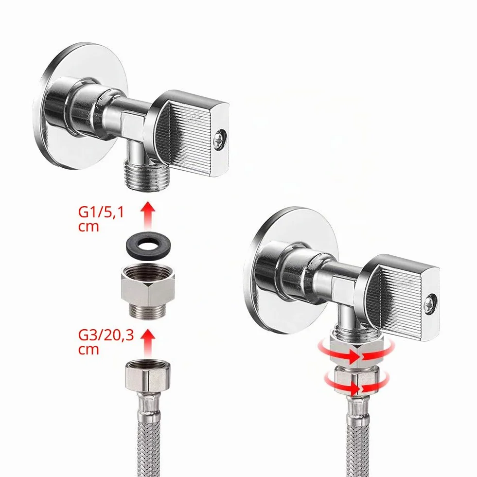 Ibergrif Riduttore Ottone G3/8" x G1/2" Raccordo Filettato Set 2 Pezzi