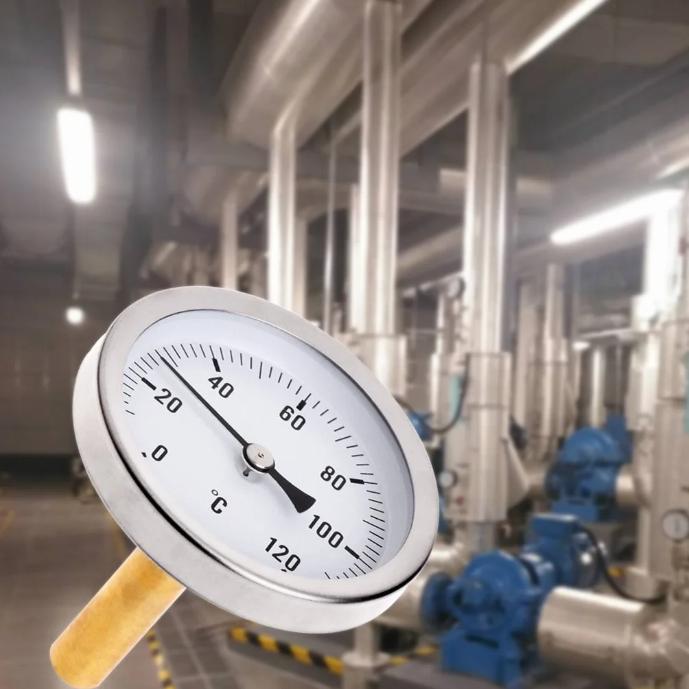Termometro per Acqua, Termometro Orizzontale Quadrante Indicatore di Temperatura in Alluminio Misuratore per Acqua Liquida 63 mm Misuratore Leggero