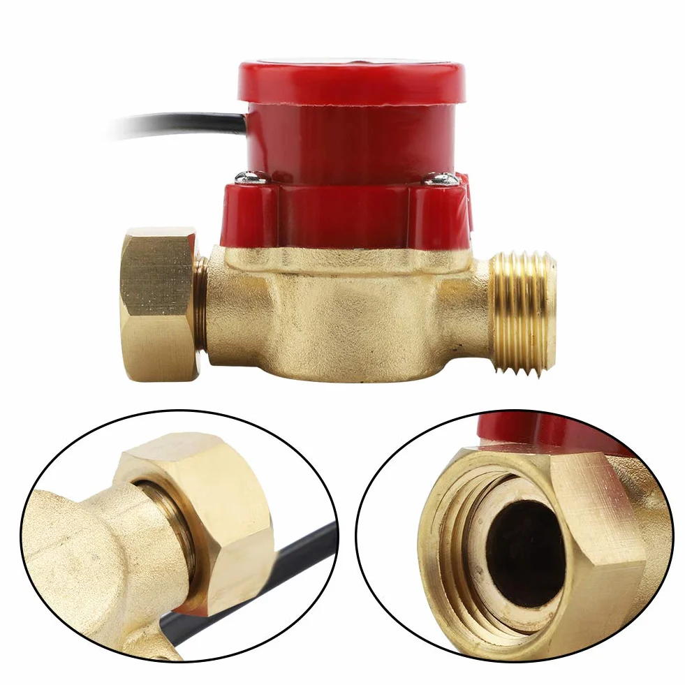 Flussostato per Acqua G1/2" Filettato 220V 0,5A Sensore Magnetico di Flusso