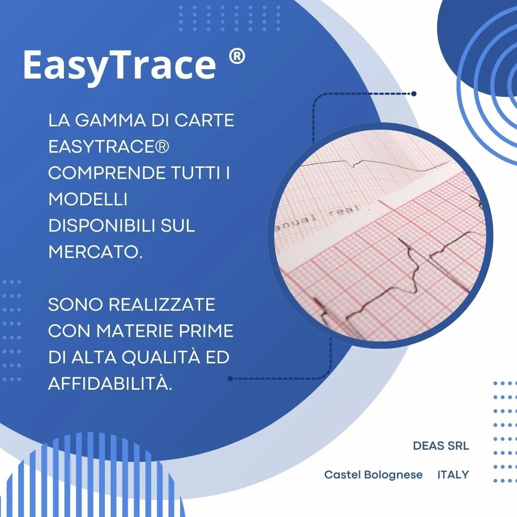 EasyTrace® Confezione 5 pezzi - PACCHI CARTA TERMICA PER ECG MAC 2000, MAC 5000, MAC 5500 HD [MA210280P] FORMATO PACCO: 210 MM X 280 MM X 300 FOGLI