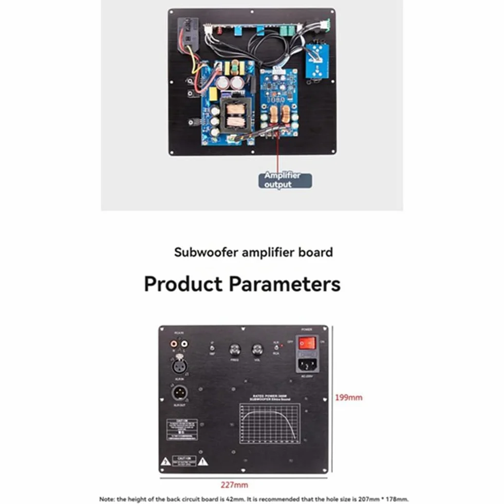 Scheda Amplificatore per Subwoofer TPA3255, Scheda Amplificatore Digitale per Subwoofer, Puro Amplificatore Audio per A Casa.