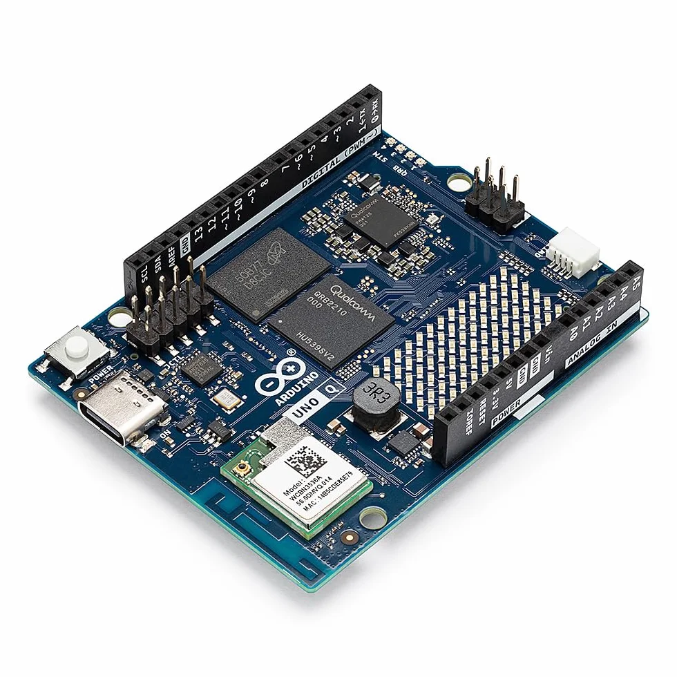 Arduino UNO Q 4GB + Modulino LED Matrix - Bundle Plug-and-Play Qwiic LED Matrix per IA, IoT, Robotica e Prototipazione