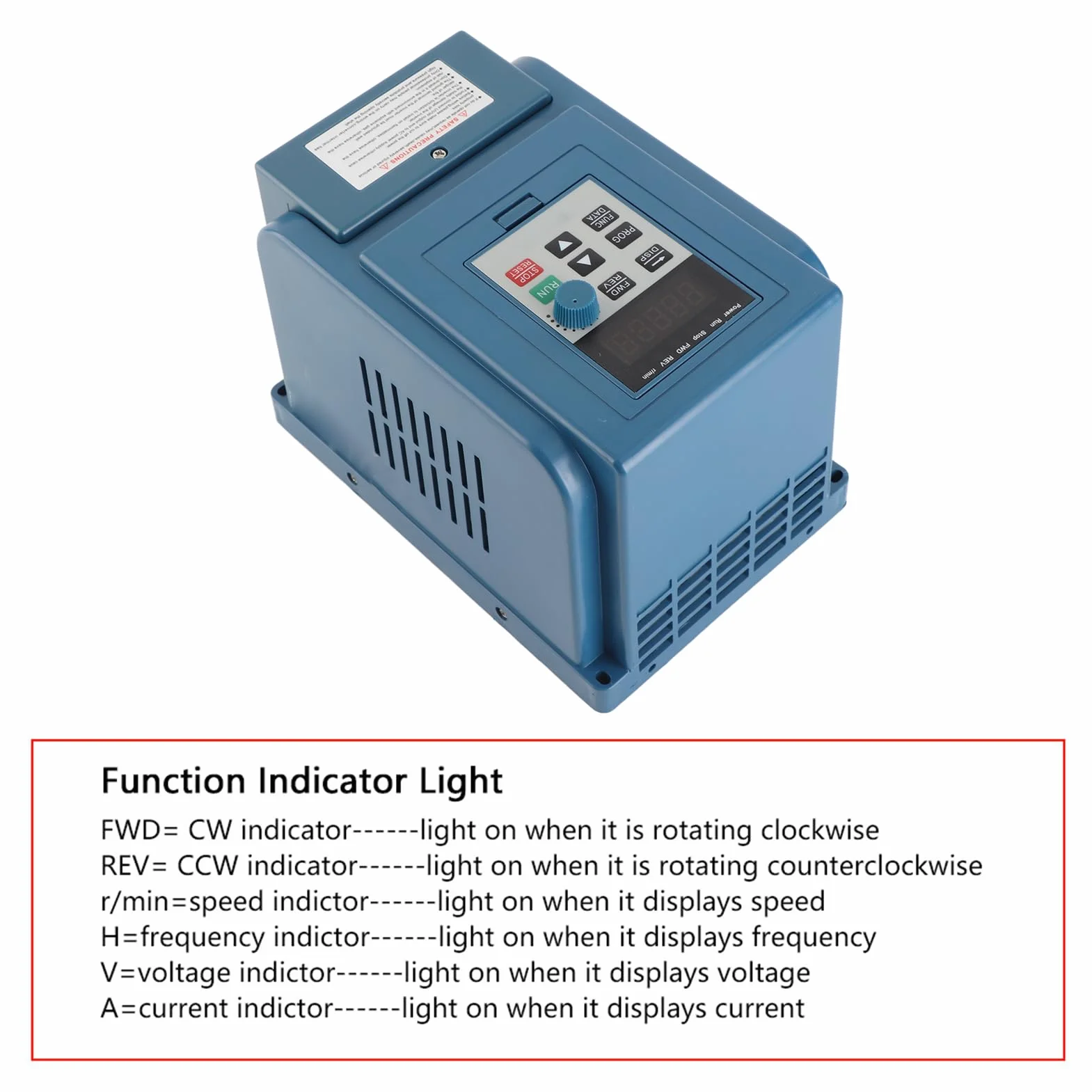 Inverter a Frequenza Variabile 380V 4KW Trifase con Display Digitale, VFD per Fresatrice CNC, Impermeabile, AT3-4000X