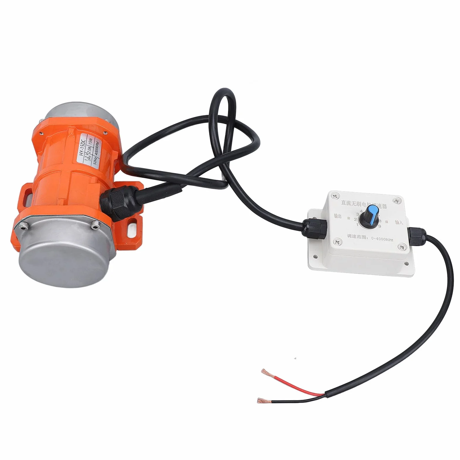 Motore di Vibrazione, Motore Vibrante Elettrico DC 12V Elettrico da 4000 Giri/Min Motore Vibratore in Lega in Lega in Lega di Alluminio con Shaker per Shaker (15W)