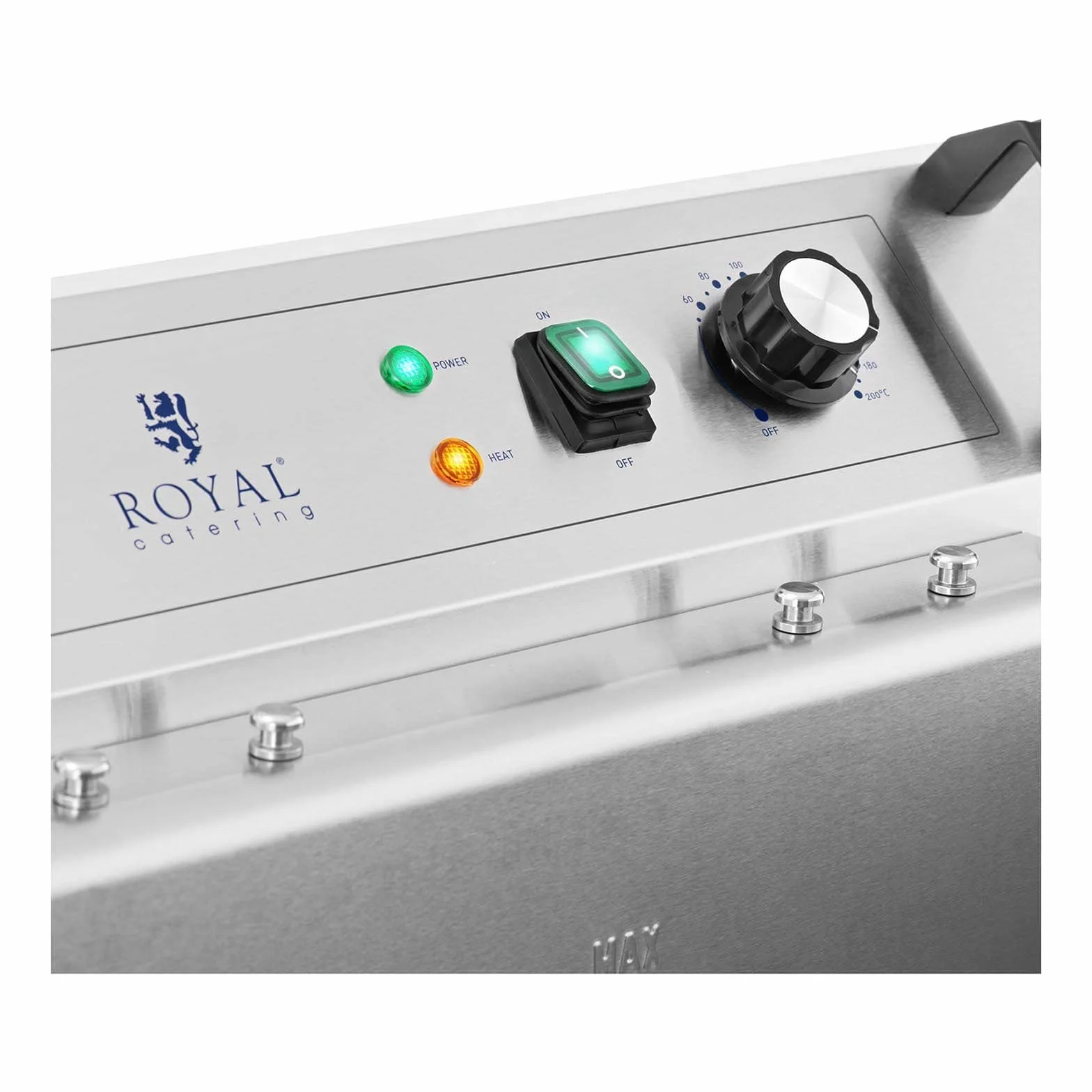 Royal Catering RCPBG 16H Friggitrice A Ciambelle Professionale - 30 L, 230 V, Elettrica