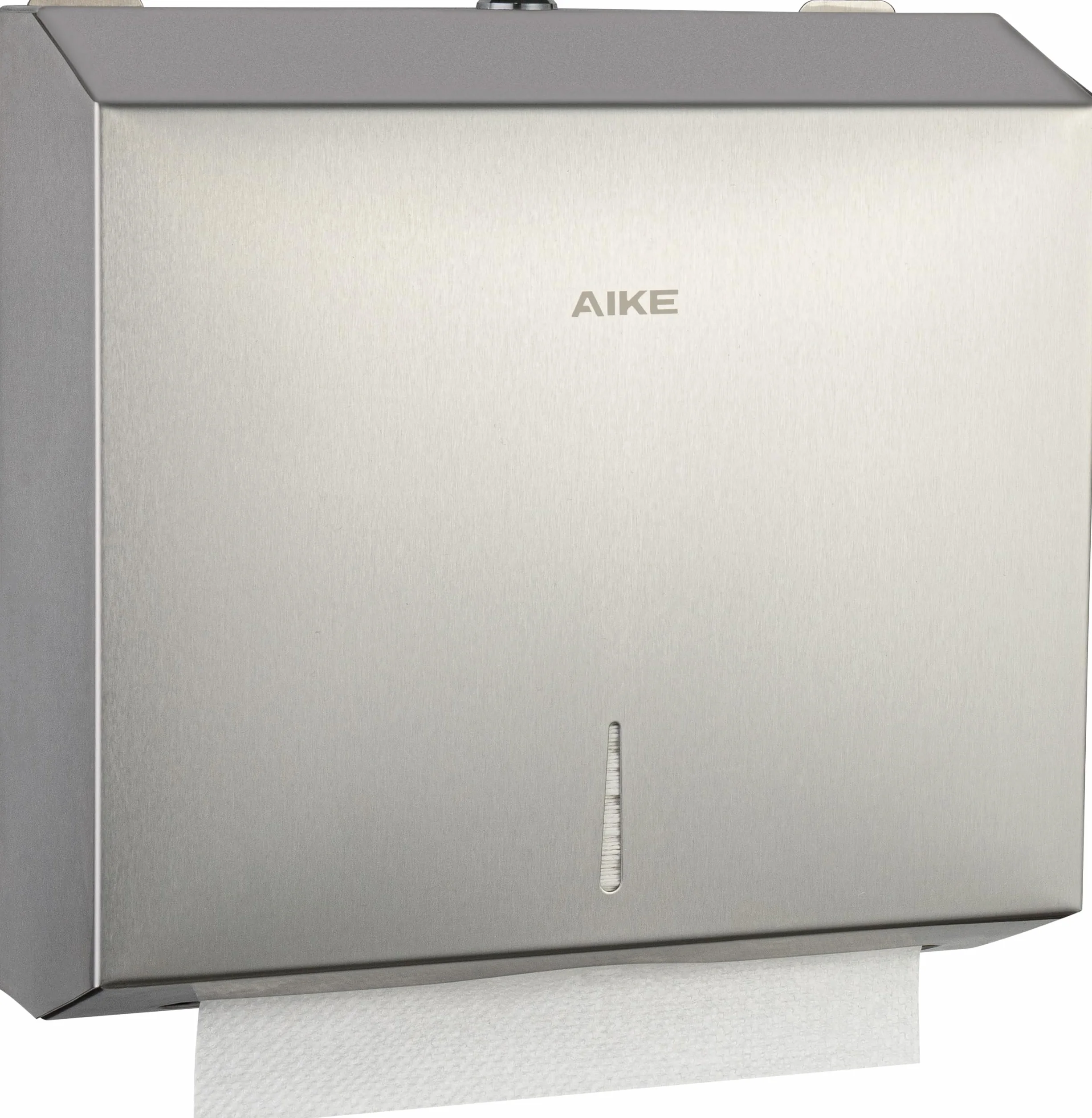 AIKE In Acciaio Inox Dispenser Carta Asciugamani 250 Fogli Montato A Parete per H2 & Z-Fold 27 x 10 cm