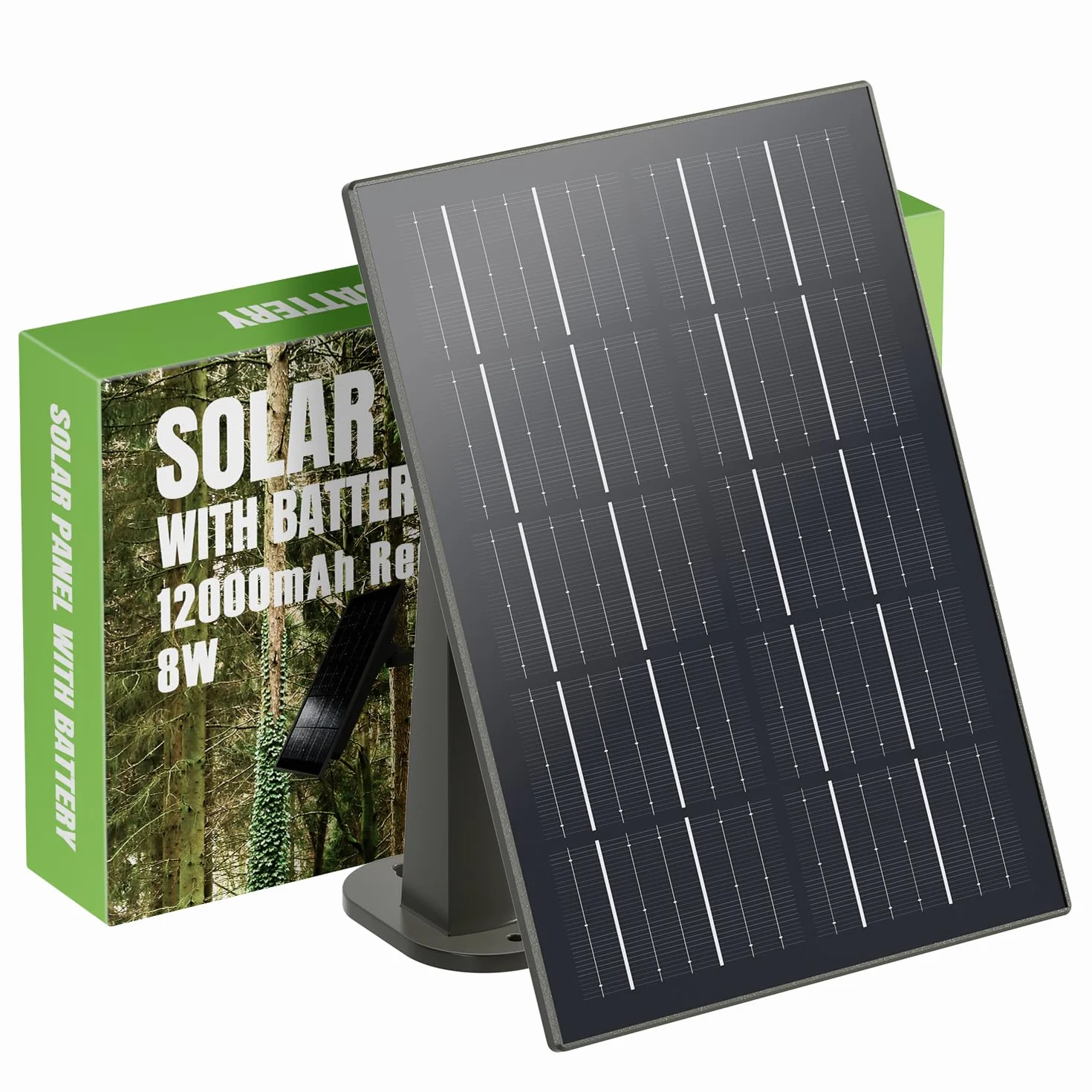 20Ah Pannello Solare per 12V/6V Fotocamera Della Fauna Selvatica | con Cavo Caricatore 3M Pannello Solare Impermeabile per la Macchina Fotografica di Caccia