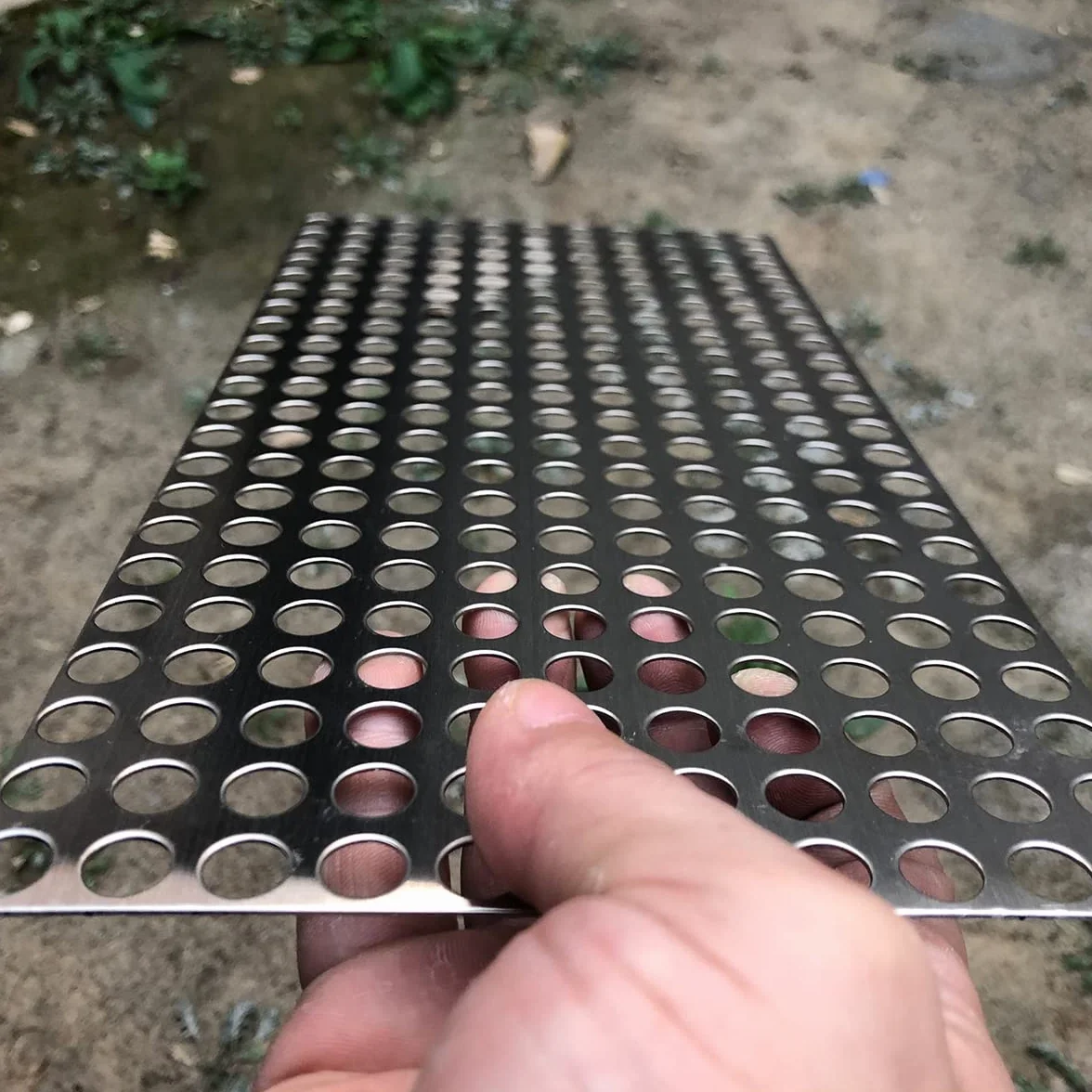 Lamiera forata in acciaio inossidabile-Fogli espansi e forati-Lamiera perforata-Spessore 0.9 mm (apertura circa 10 mm) 310mm X 210mm -Lamiera in rete metallica per ventilazione e filtrazione