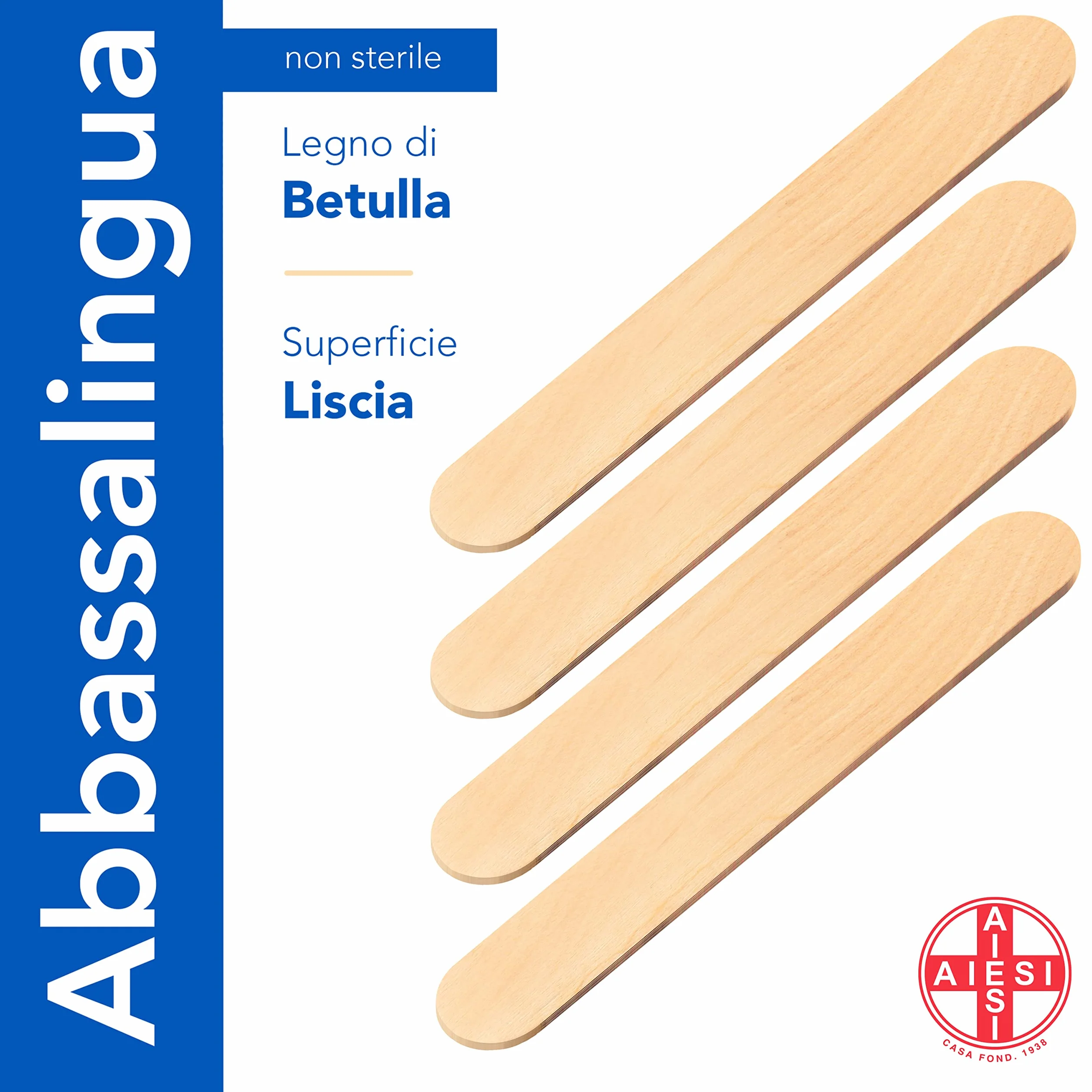 Abbassalingua in legno monouso NON STERILI 100 pezzi Spatole per ceretta