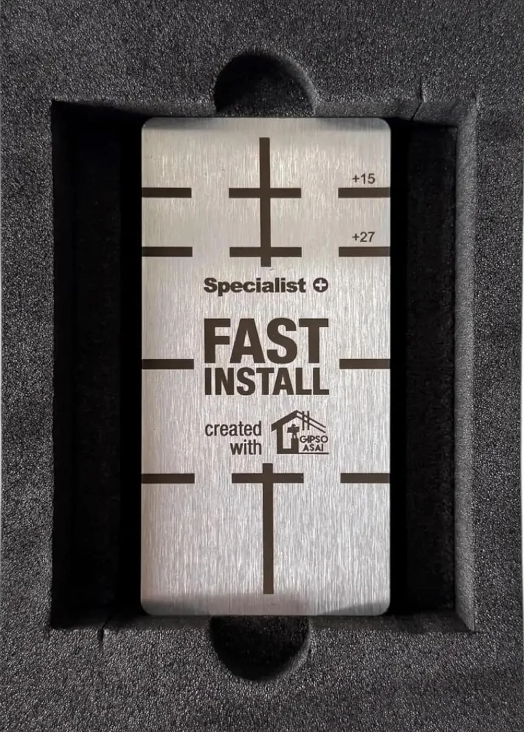 SPECIALIST+ FAST INSTALL Magnete per Cartongesso 5 cm - Strumento Magnetico per Profili CD 47-50 mm - Forza di Tenuta 10 kg - Montaggio Rapido e Preciso