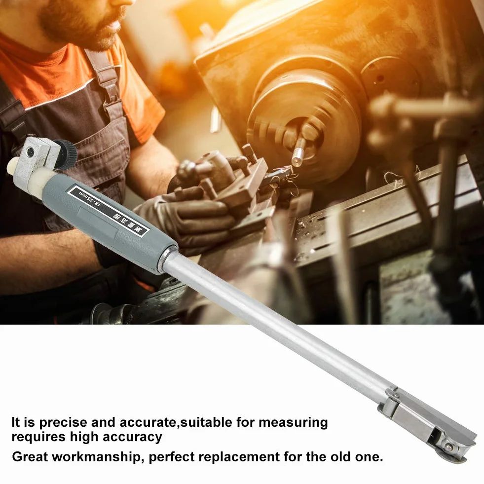 Set di Aste per Alesametri Interni, 0,01 Mm Indicatore di Fori Ad Alta Precisione Asta per Alesametri con Campo di Misura 18-35 Mm, Lega di Alluminio(18-35 mm)