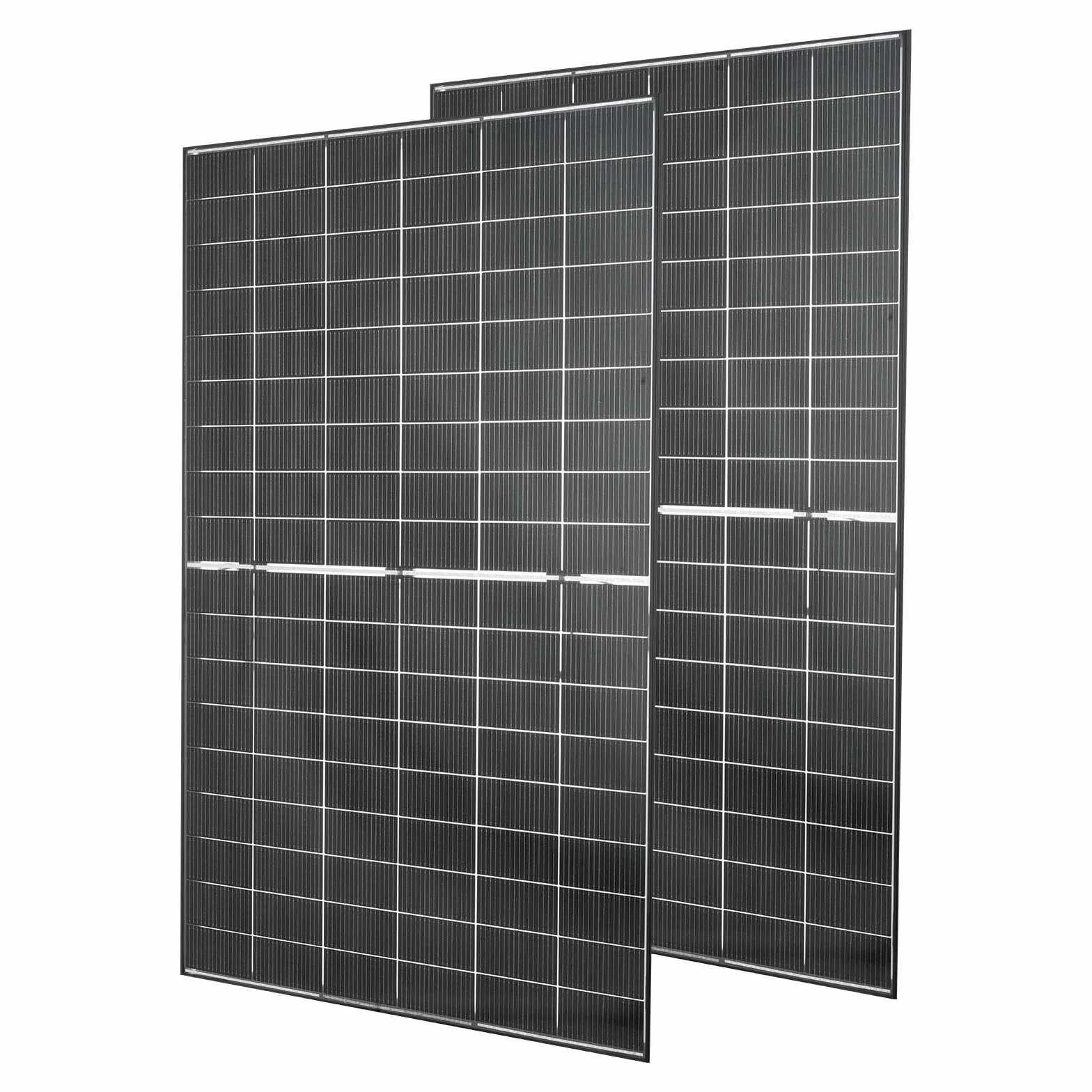 VEVOR Pannelli Solari Bifacciali 2 pezzi da 400 W, Modulo Fotovoltaico Monocristallino Tipo N da 16 BB Pannello Solare Impermeabile IP65 con Uscita MC4 Telaio in Alluminio per Auto, Barca, Camper