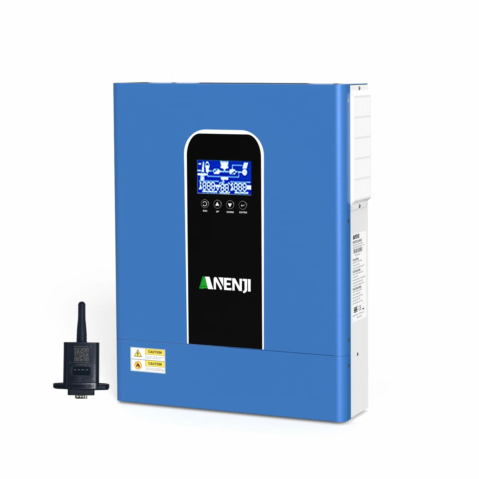Inverter ibrido 11000 W, 48 V, funziona senza batteria, funzione parallela, max PV 500 Vdc, inverter sinus puro 230 V, regolatore MPPT 120 A, per batterie al litio