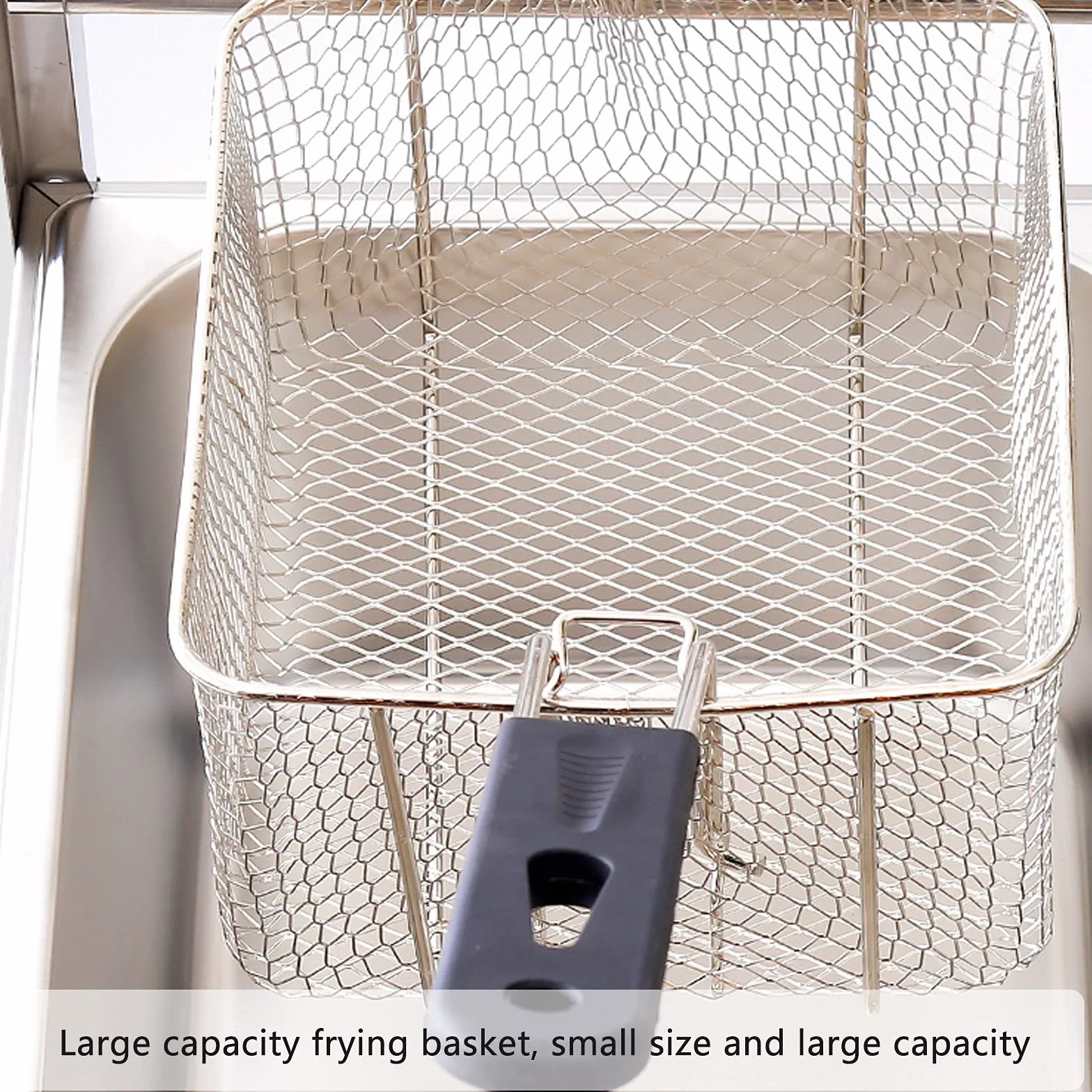 Deep Fryer Friggitrice a Gas a Doppia bombola da 20 Litri, friggitrice a Gas Professionale in Acciaio Inossidabile con Paletta per cestello per friggitrice da Cucina per Cucinare per la Famiglia