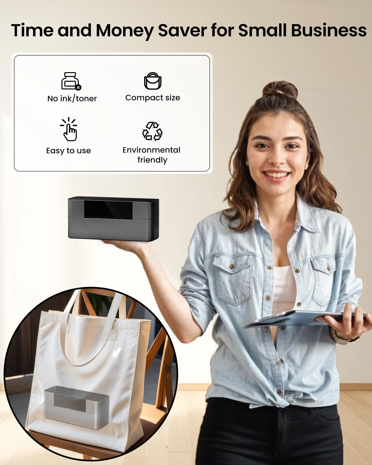 Itari Etichettatrice - Macchina Stampante di Etichette Senza Fili Per iOS e Android Produttrice di Etichette Per Abbigliamento