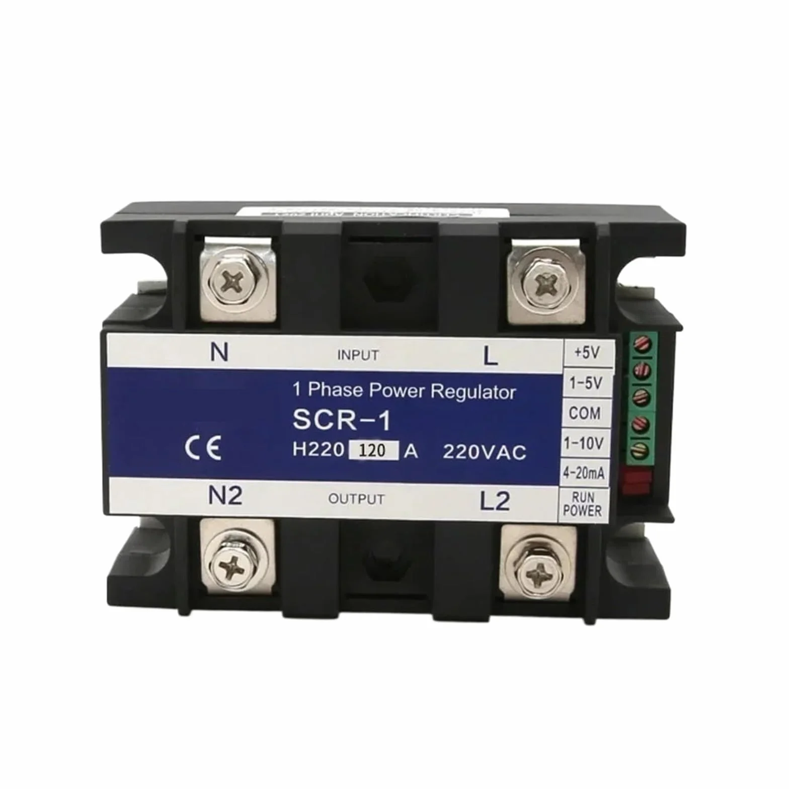 120A SCR-120A Regolatore monofase Modulo regolatore di Potenza Supporto 0-10V 4-20mA 1-5V Segnale di Controllo potenziometro