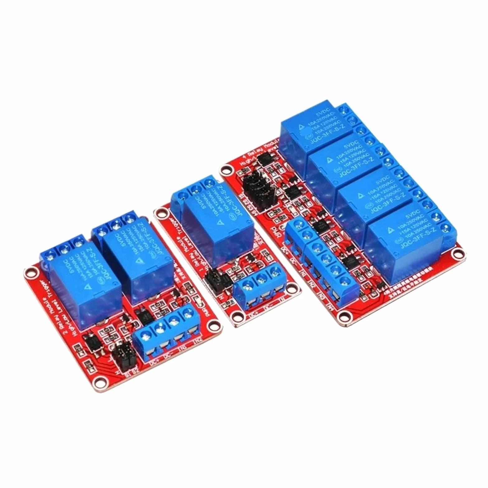 Modulo relè DC 5V 12V 24V 1 2 4 6 8 con schermo con optoaccoppiatore/trigger di livello alto e basso(5 Pcs,8 Channel 5V)