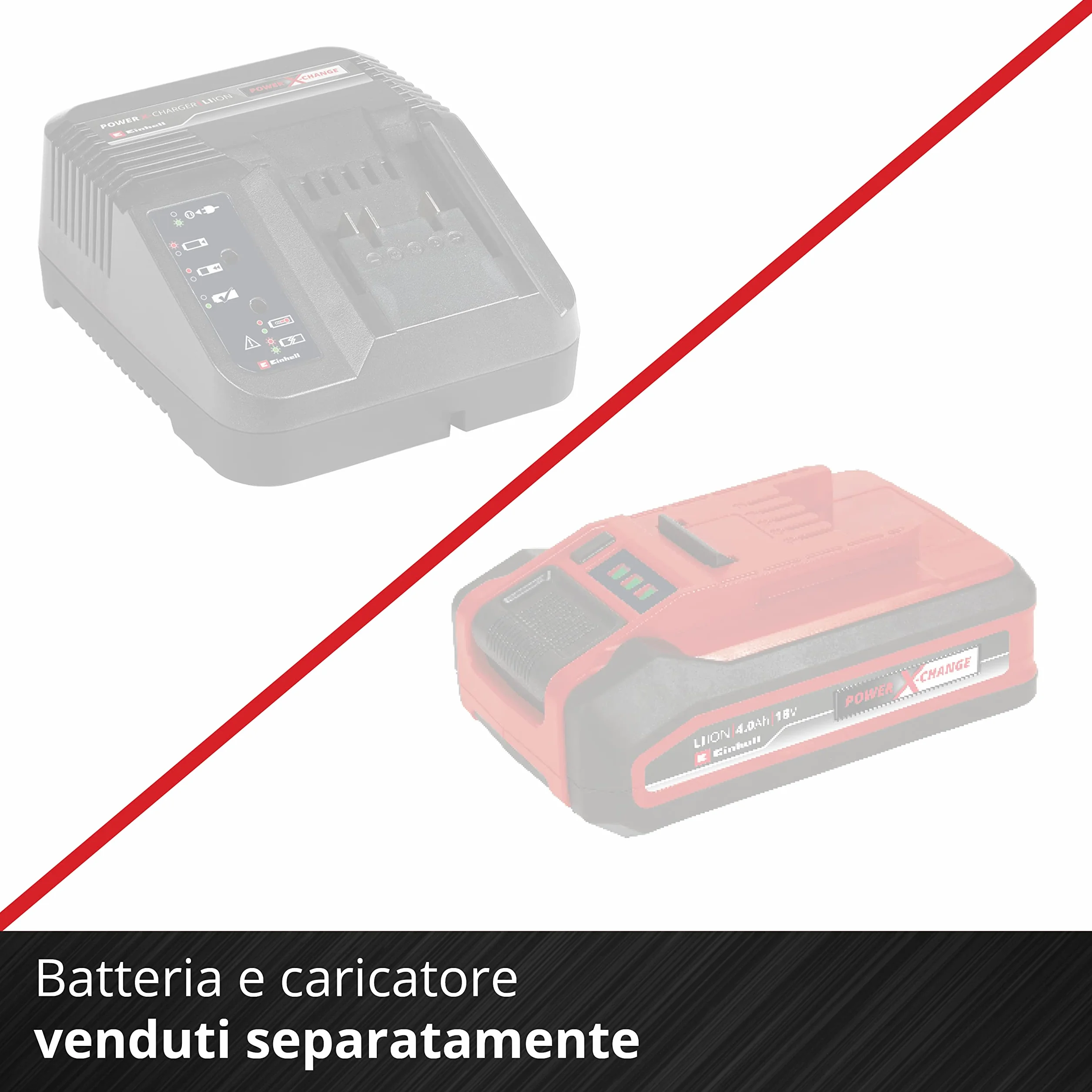 Einhell Spazzatrice A Batteria Te-Sw 18/610 Li-Solo Power X-Change (Ioni Di Litio, 18 V, Contenitore Per Sporcizia Da 20 Litri, Posizione Di Parcheggio, Guarnizione Amovibile, Interruttore On/Off)