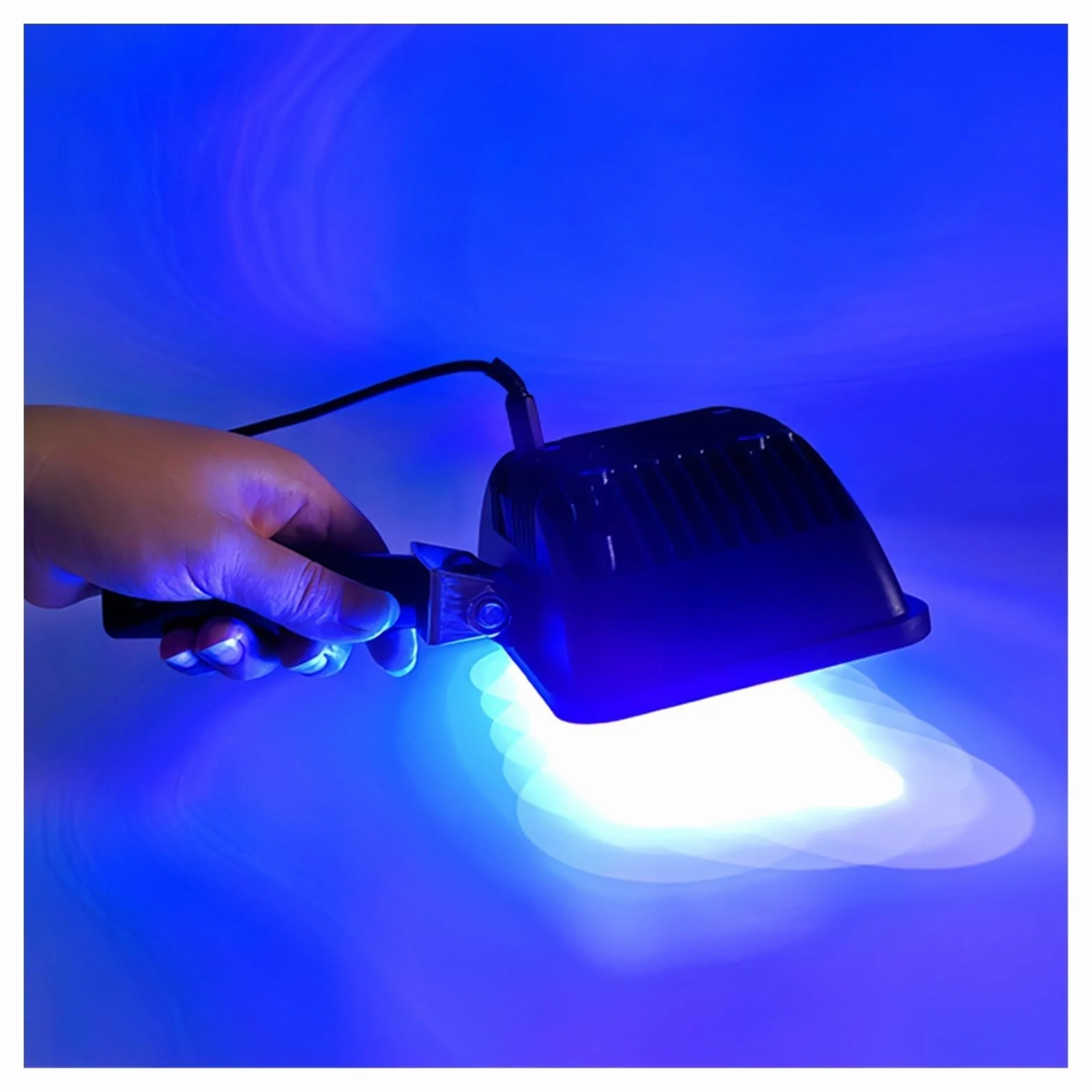 Lampada di polimerizzazione UV Luce LED ultravioletta 405nm 365nm 395nm Colla UV Olio verde Resina epossidica Stampa 3D Saldatura OCA Rilevamento crepe Usi multipli(405nm)