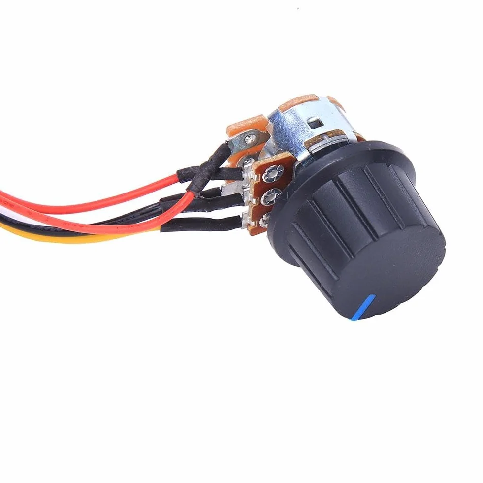 Jadeshay Regolatore di Velocità,3000W 100A 10-50V CC PWM Regolatore del Regolatore di Velocità del Motore Regolabile,con Interruttore e Potenziometro Reversibile