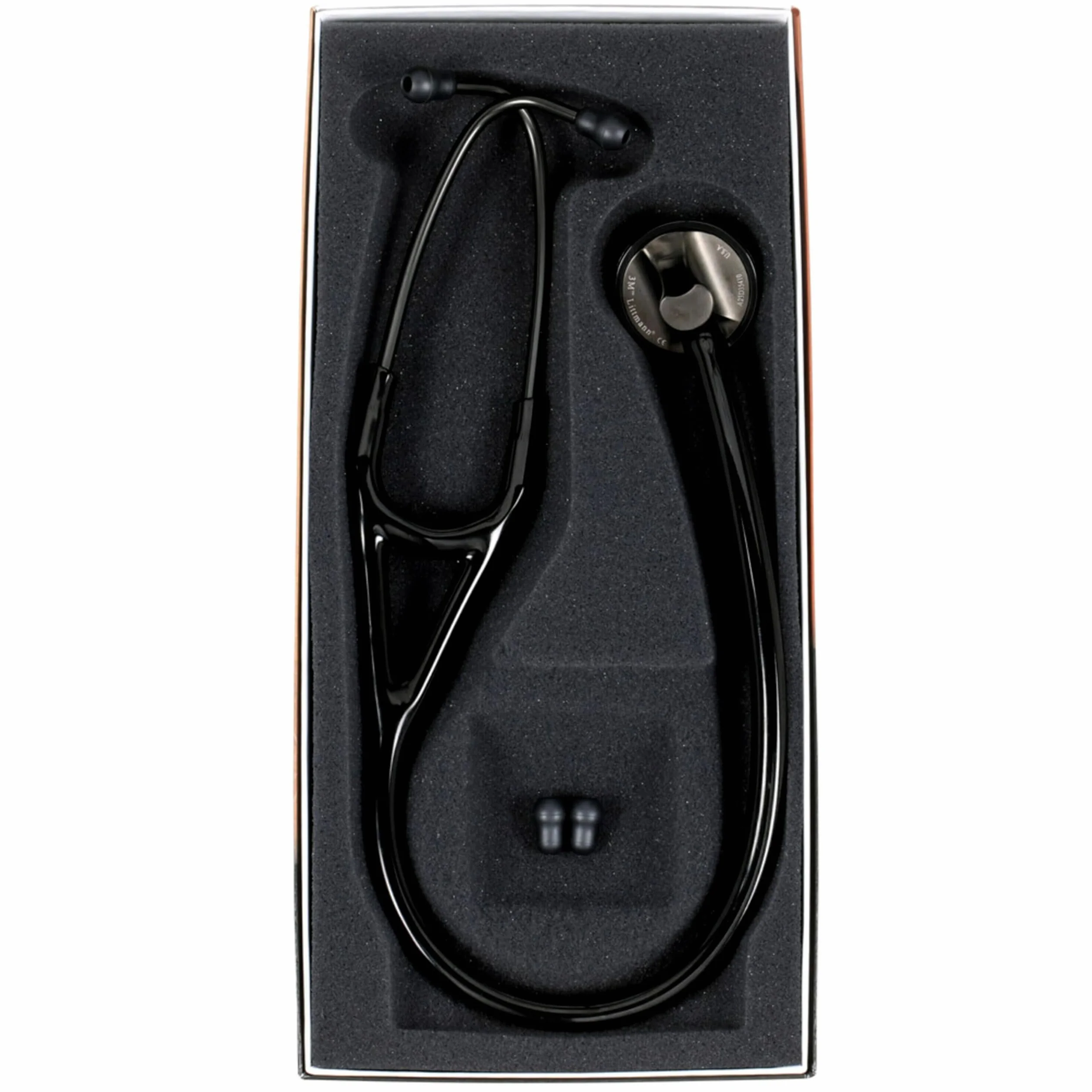3M Littmann Stetoscopio Master Cardiology Nero - Finiture Nerofumo, 2176