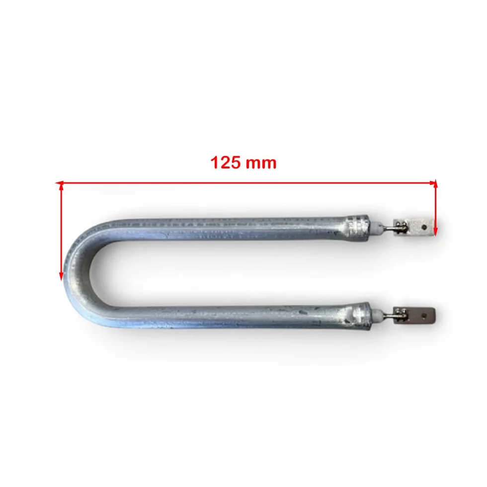 Resistenza 650 Watt 125 mm Curva U per Macchine da Caffè Compatibile con Didiesse Frog
