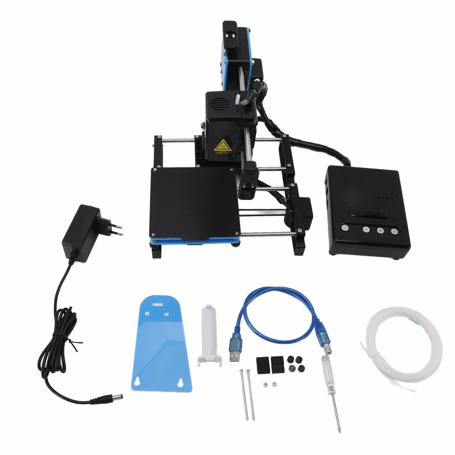 Mini Stampante 3D per Principianti, 10-40 mm/s Macchine da Stampa 3D con Filamento PLA da 1,75 MM, Stampante 3D Supporta Stampa con un Clic del Mouse, Dimensioni di Stampa 100 x 100 x 100 mm
