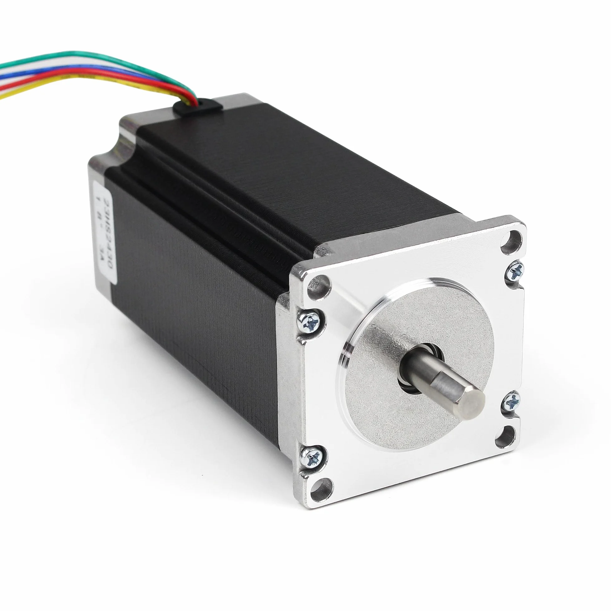 RATTMMOTOR Nema 23HS2430 - Motore stepper Nema23, 2,8 Nm (425 oz.in) 3 A, 1,8 gradi, 4 fili, motore stepper a 2 fasi, 57 x 57 x 112 mm, per robot, stampanti 3D, fresa CNC (23HS2430)
