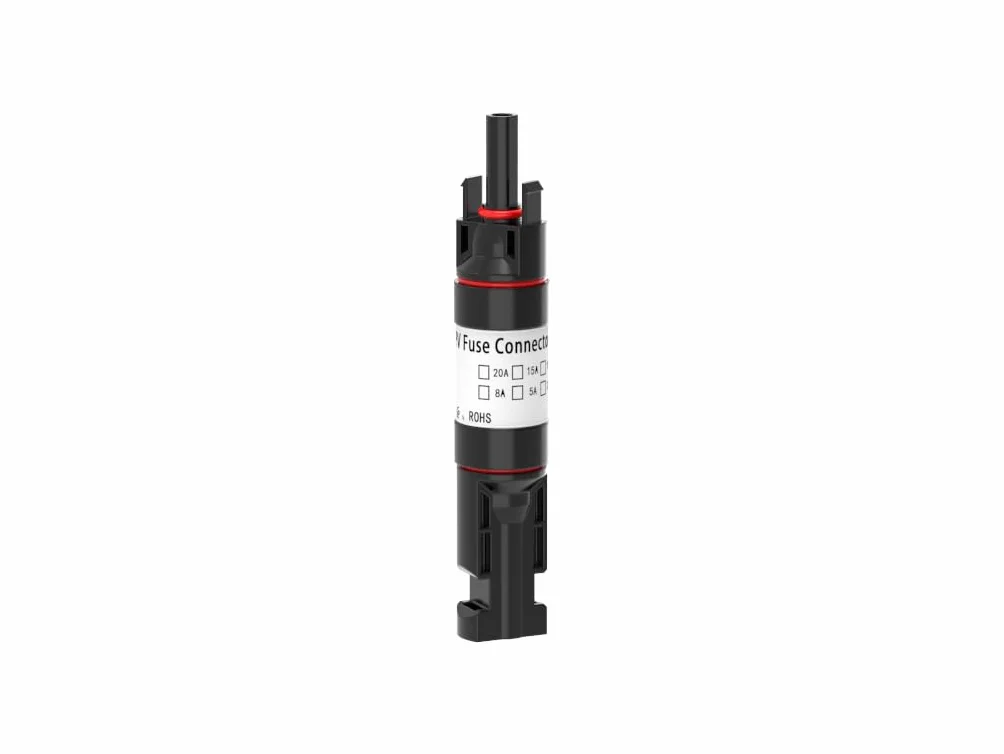 Fusibile Solare 30 Amp 1000 VDC con Portafusibile In-Linea per Impianti Fotovoltaici