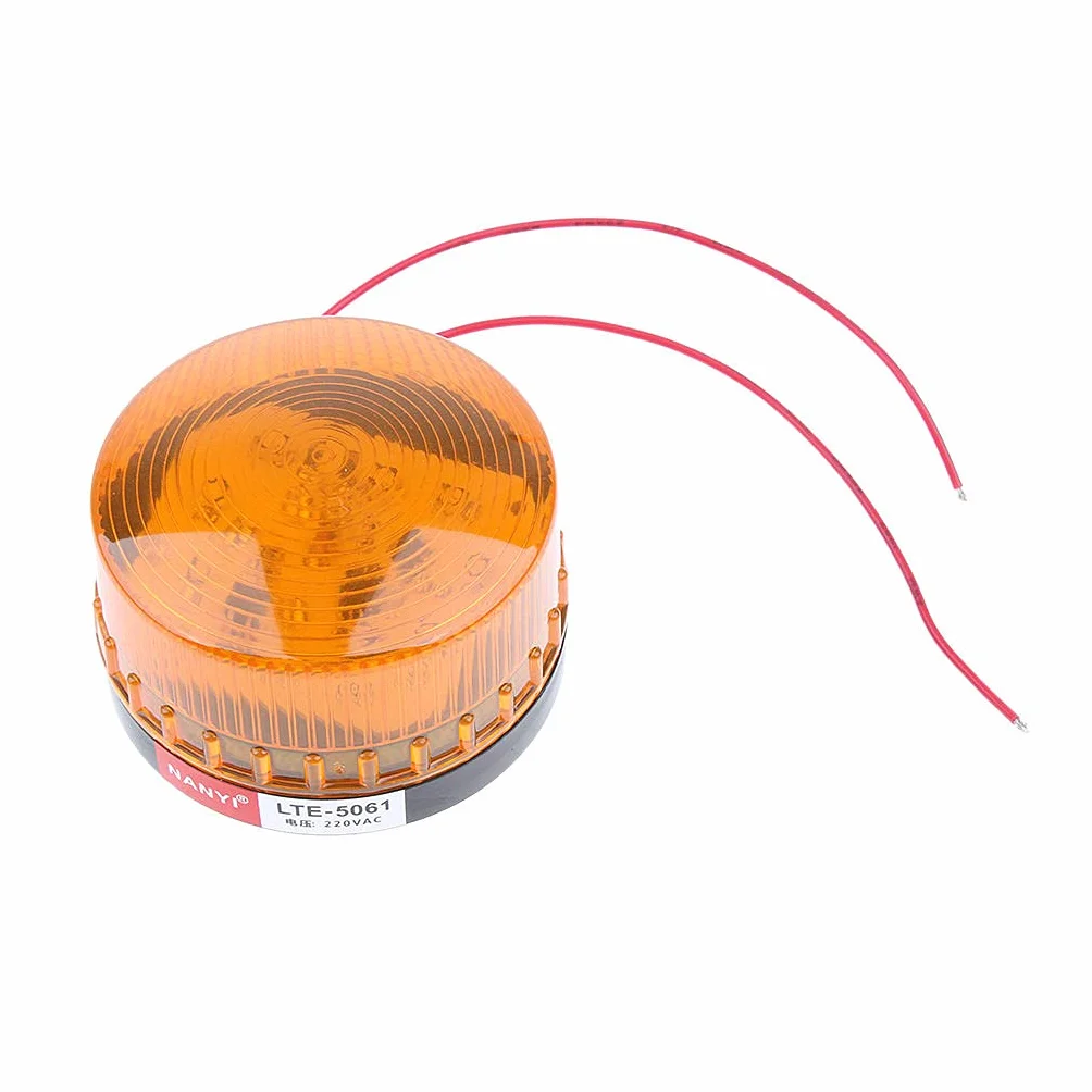 2 Pezzi Spia Luminosa Emergenza Faro LED Stroboscopico Lampeggiante 220V