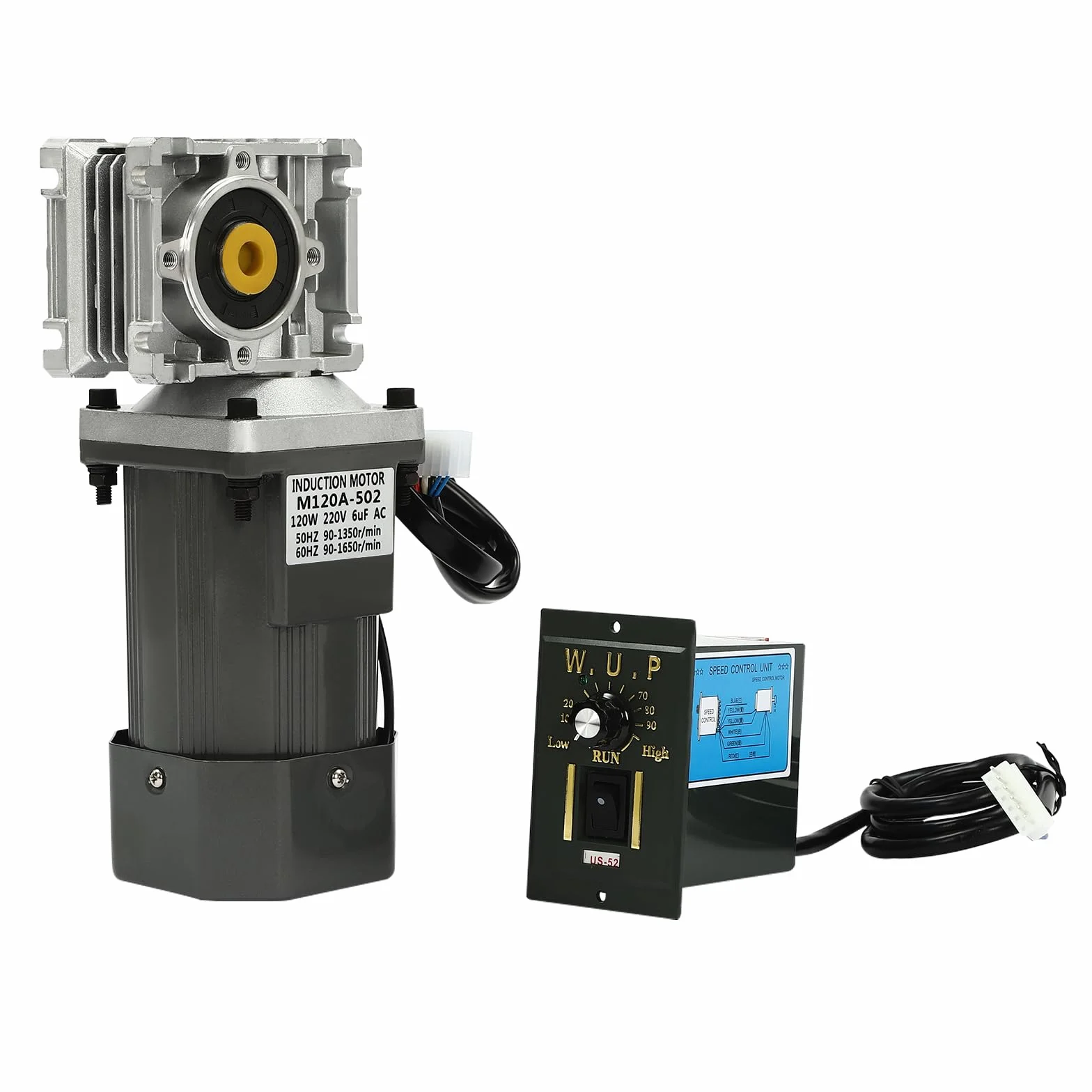 Motoriduttore 120 W 80 K 220 V regolatore di velocità 1350 giri/min